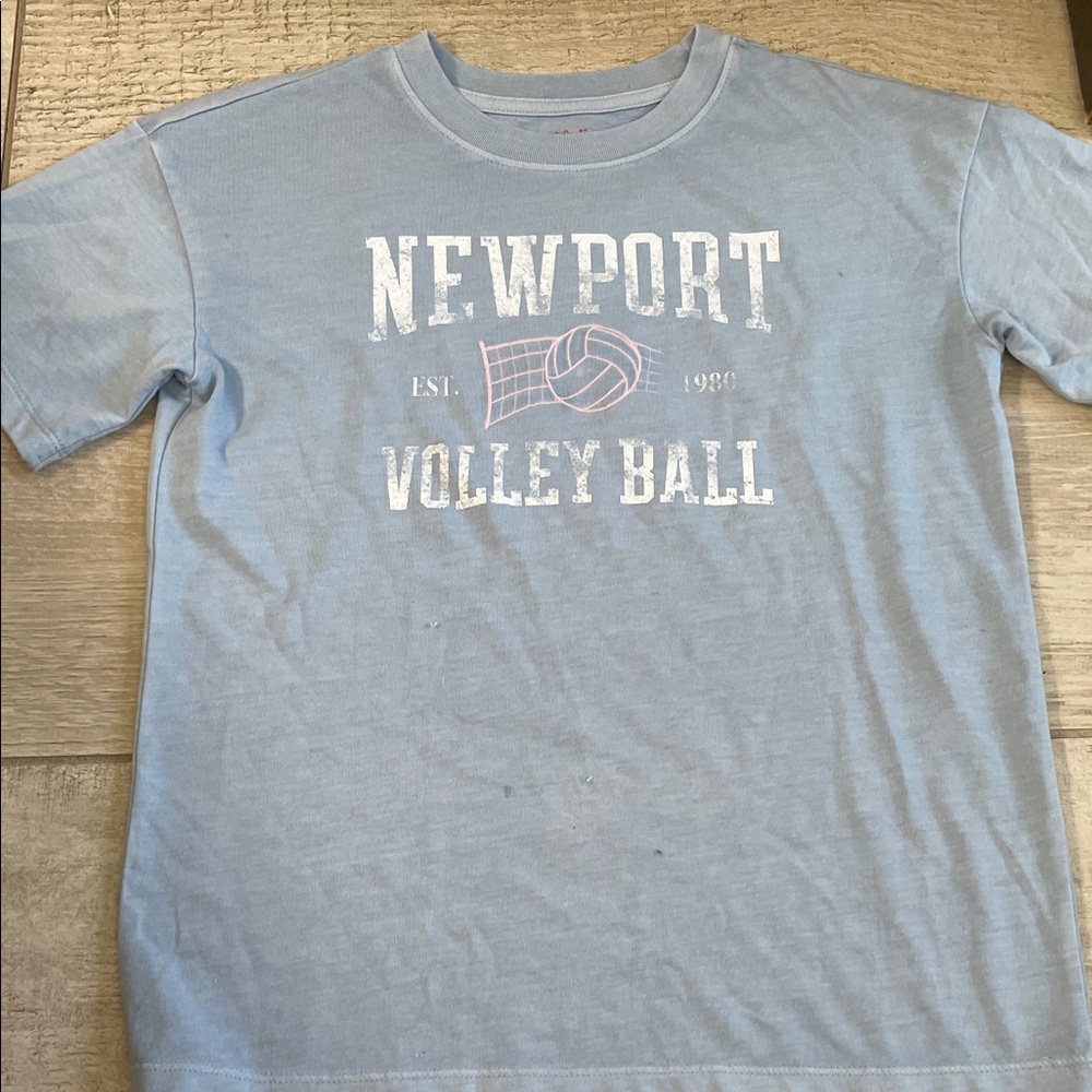 Newport Kids Blue Volleyball Graphic Tee